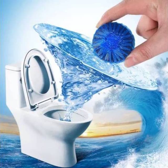 Lu Blue Toilet Freshener In-Cistern Block Eco-Friendly Toilet Bowl Cleaner 