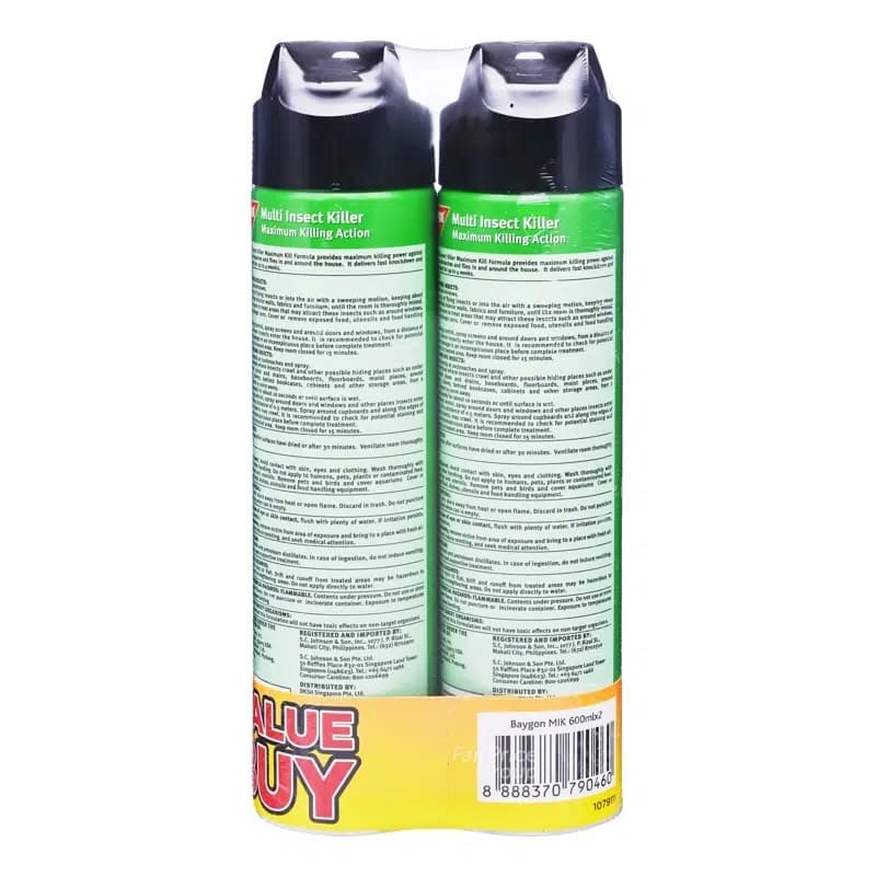 Bundle Of 2 Baygon Multi Insects Killer 400ml.