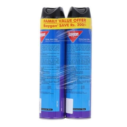 Bundle of 2 Baygon Flying Insects Killer Spray 300ml.